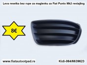 Leva resetka bez rupe za maglenku za Fiat Punto Mk2 restajling