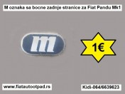 M oznaka sa bocne zadnje stranice za Fiat Pandu Mk1