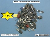 Razni kljucevi za Fiat automobile
