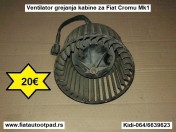 Ventilator grejanja kabine za Fiat Cromu Mk1