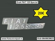 Znak Fiat 125 Special